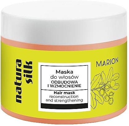 Maska do włosów - Marion Natura Silk Reconstruction and Strengthening — Zdjęcie N1
