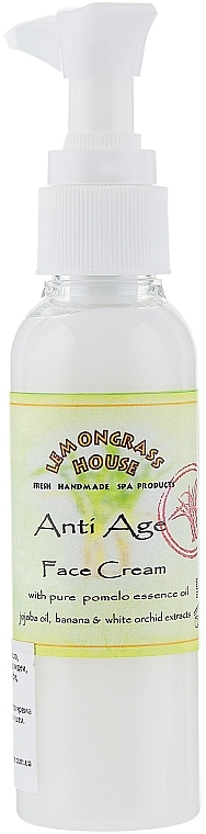 Krem do twarzy starzejącej się z dozownikiem - Lemongrass House Anti-age Face Cream