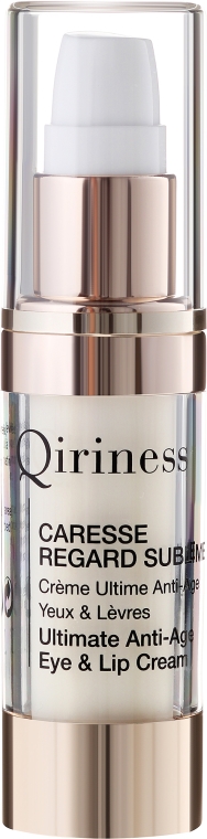 Absolutny przeciwzmarszczkowy krem do skóry wokół oczu i ust - Qiriness Caresse Regard Sublime Ultimate Anti-Age Eye & Lip Cream — Zdjęcie N2