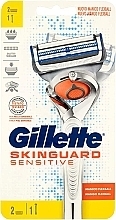 Kup Maszynka do golenia z 2 wymiennymi wkładami - Gillette Skinguard Sensitive Power Flexball