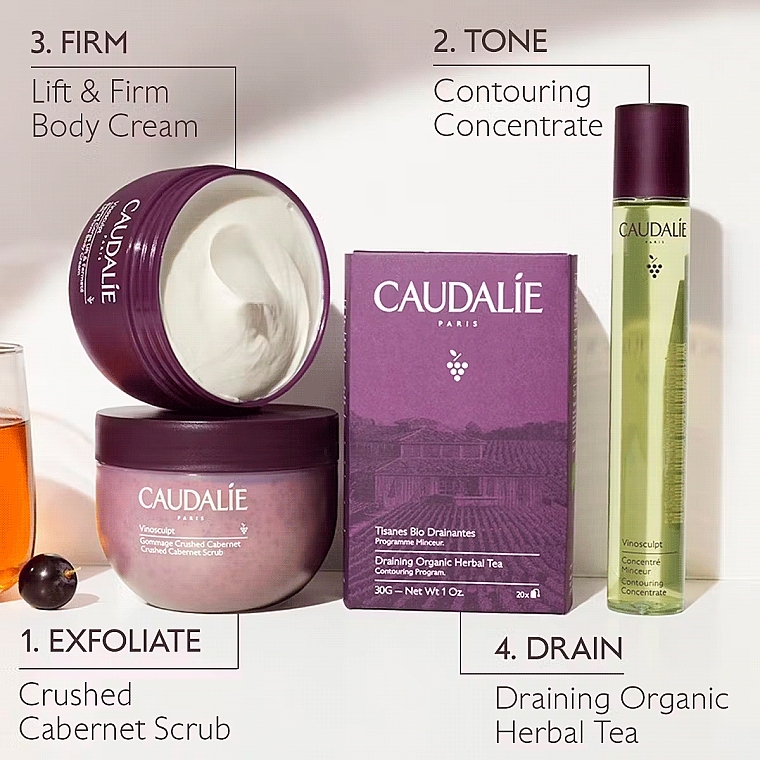 Scrub do ciała Paczula i czarny pieprz - Caudalie Vinosculpt Crushed Cabernet Scrub — Zdjęcie N6