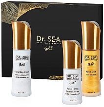 Kup Zestaw - Dr.Sea Gift Gold Box Skin Lifting & Recovery (d/cr/50ml + mask/50ml + ser/30ml)