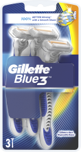 Jednorazowe maszynki do golenia, 3 szt. - Gillette Blue 3 — Zdjęcie N1