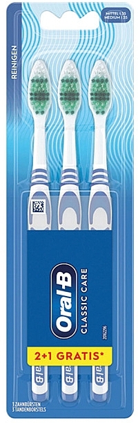 Zestaw szczoteczek do zębów, średnio twarde - Oral-B Classic Care Toothbrush  — Zdjęcie N1