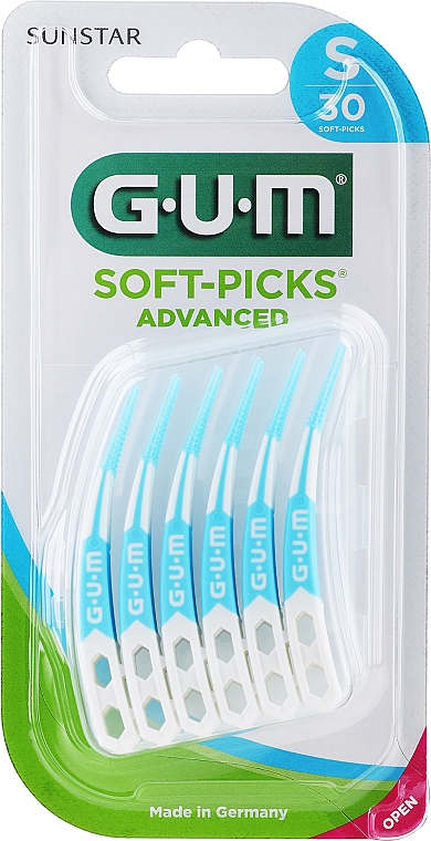 Zestaw szczotek międzyzębowych, niebieski - G.U.M Soft-Picks Advanced — Zdjęcie N1