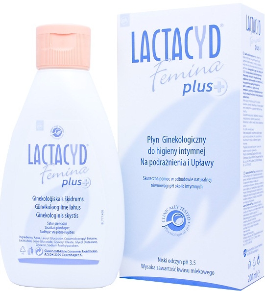 Płyn ginekologiczny do higieny intymnej na podrażnienia i upławy (bez dozownika) - Lactacyd Femina Plus