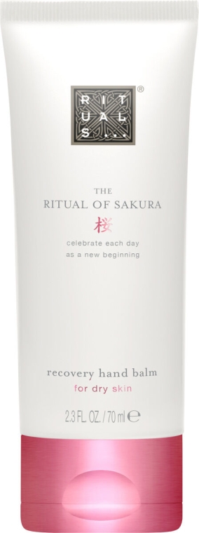 Rewitalizujący balsam do rąk o zapachu mleka ryżowego i wiśni - Rituals The Ritual of Sakura Recovery Hand Balm