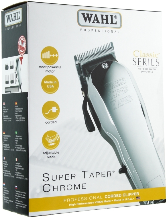 Maszynka do strzyżenia włosów - Wahl Chrome Super Taper — Zdjęcie N1