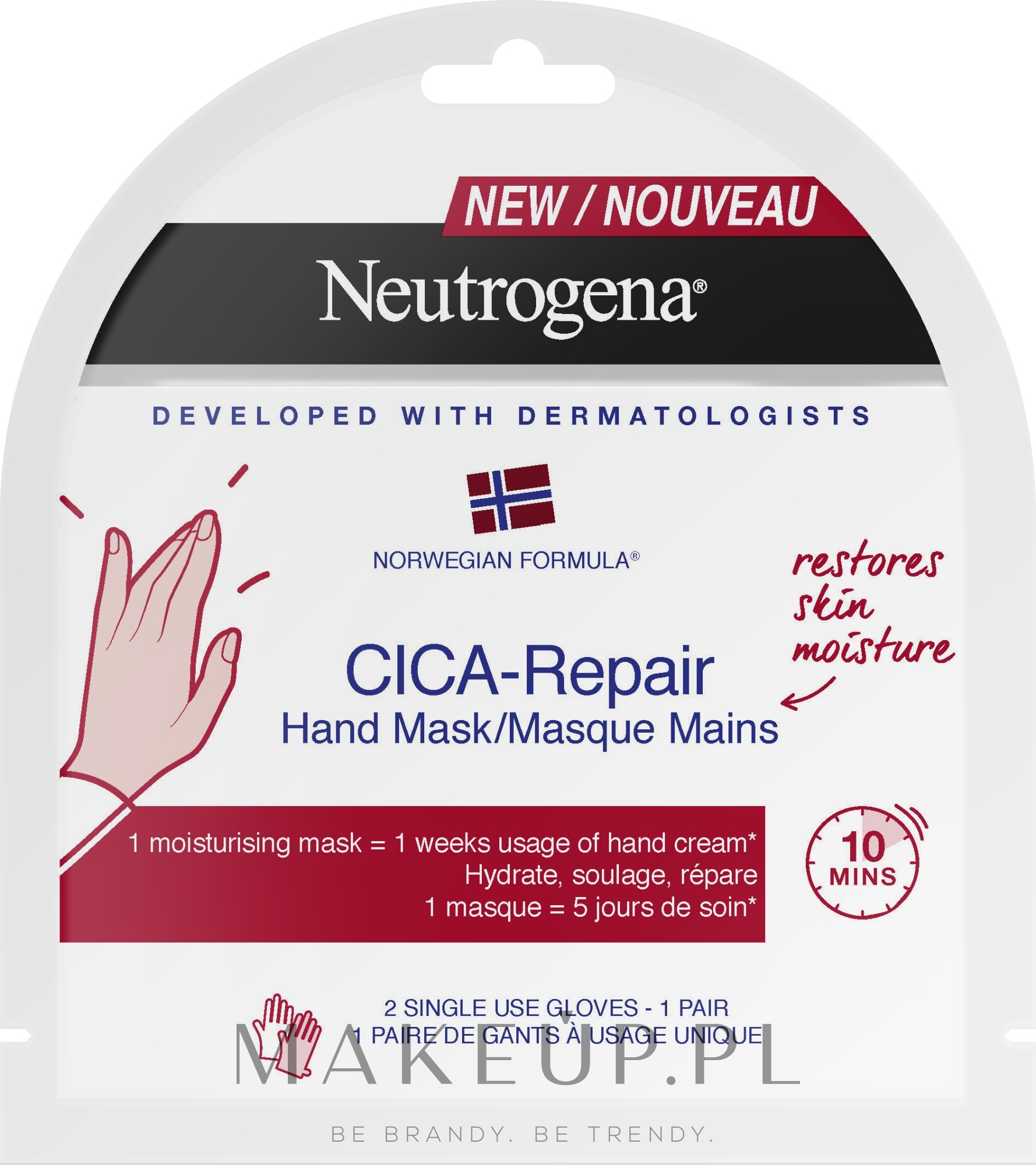 Skoncentrowane serum maska do rąk - Neutrogena Cica-Repair — Zdjęcie 2 szt.