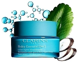 Krem do twarzy i szyi - Clarins Hydra Essentiel Light Moisturizing Cream HA — Zdjęcie N2