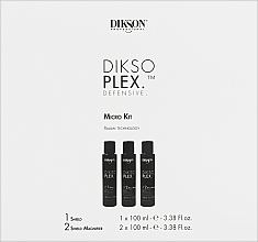Profesjonalna kuracja do włosów - Dikson Dikso Plex Defensive (shield 100 ml + hair/cr 2 x 100 ml) — Zdjęcie N1