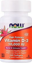 Kup Suplement diety Witamina D-3 - Now Foods Vitamin D-3 10000 IU Structural Support