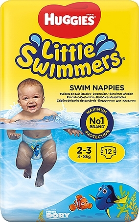 Pieluchy Little Swimmer „Finding Dory”, 3-8 kg, 12 szt. - Huggies — Zdjęcie N2