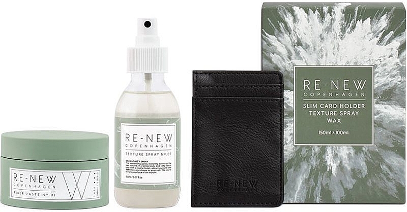 PRZECENA! Zestaw - Re-New Copenhagen Holiday Box with Card Holder (paste/100 ml + spray/150 ml + acc/1 pcs) * — Zdjęcie N1