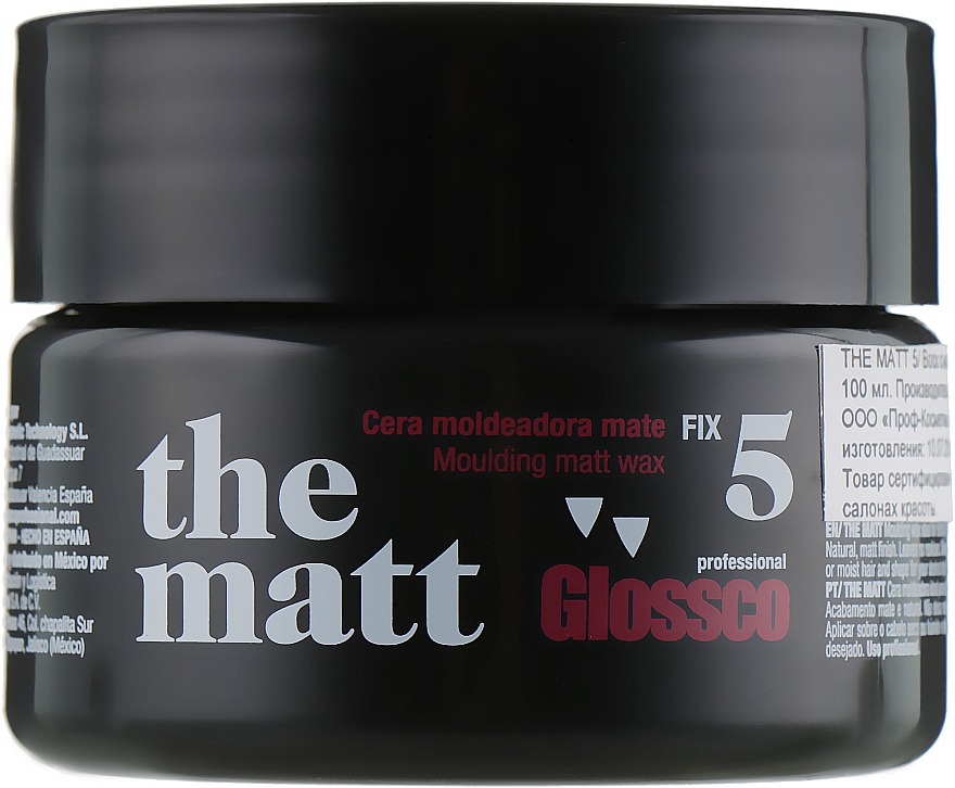 Bardzo mocno utrwalający matowy wosk - Glossco The Matt 5 — Zdjęcie N1