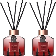 Kup Zestaw dyfuzorów zapachowych Rose wood - Kundal Perfume Diffuser Holiday Edition Rose Wood