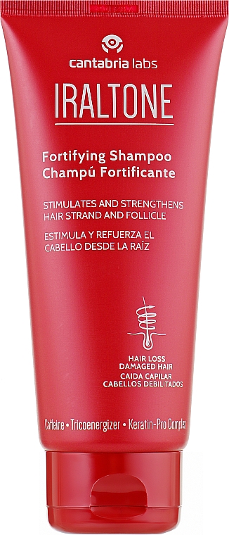 Szampon wzmacniający przeciw wypadaniu włosów - Cantabria Labs Iralton Fortifying Shampoo — Zdjęcie N1