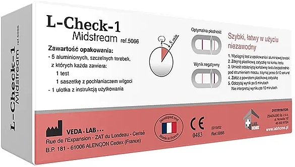 Test owulacyjny - Lab.Home L-Check-1 Midstream — Zdjęcie N2