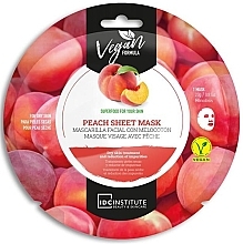 Maseczka dla suchej skóry twarzy - IDC Institute Peach Sheet Mask  — Zdjęcie N1