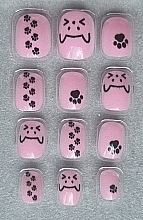 Sztuczne paznokcie samoprzylepne dla dzieci "Koty ", 971 - Deni Carte Tipsy Kids  — Zdjęcie N6