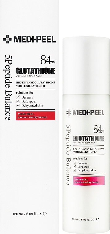 Rozjaśniający tonik do twarzy z glutationem - Medi Peel Bio Intense Glutathione White Silky Toner — Zdjęcie N2