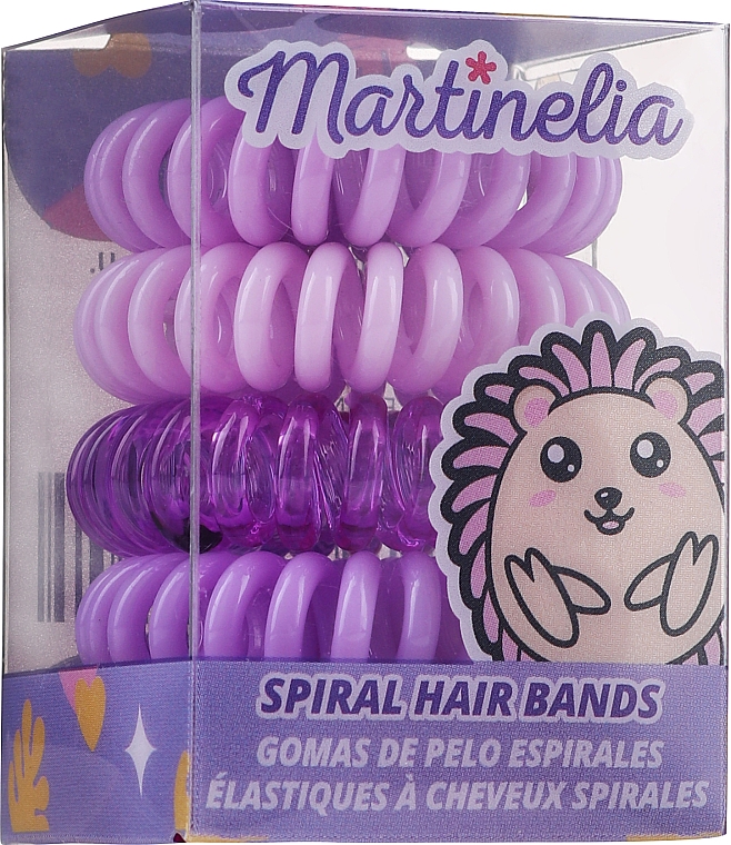 Gumki do włosów, fioletowe, 5 szt. - Martinelia — Zdjęcie N1