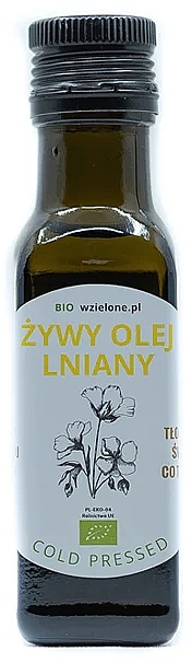 Olej lniany - LOV Organic Living Linseed Oil Cold Pressed — Zdjęcie N1