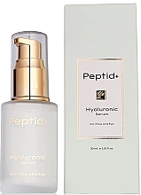 Kup Serum do twarzy i pod oczy z kwasem hialuronowym - Peptid+ Hyaluronic Acid Face & Eye Serum For All Skin Types