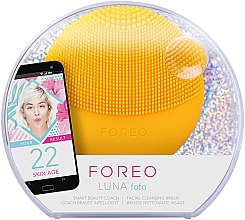 Szczoteczka do oczyszczania twarzy - Foreo Luna Fofo Smart Facial Cleansing Brush Sunflower Yellow — Zdjęcie N3