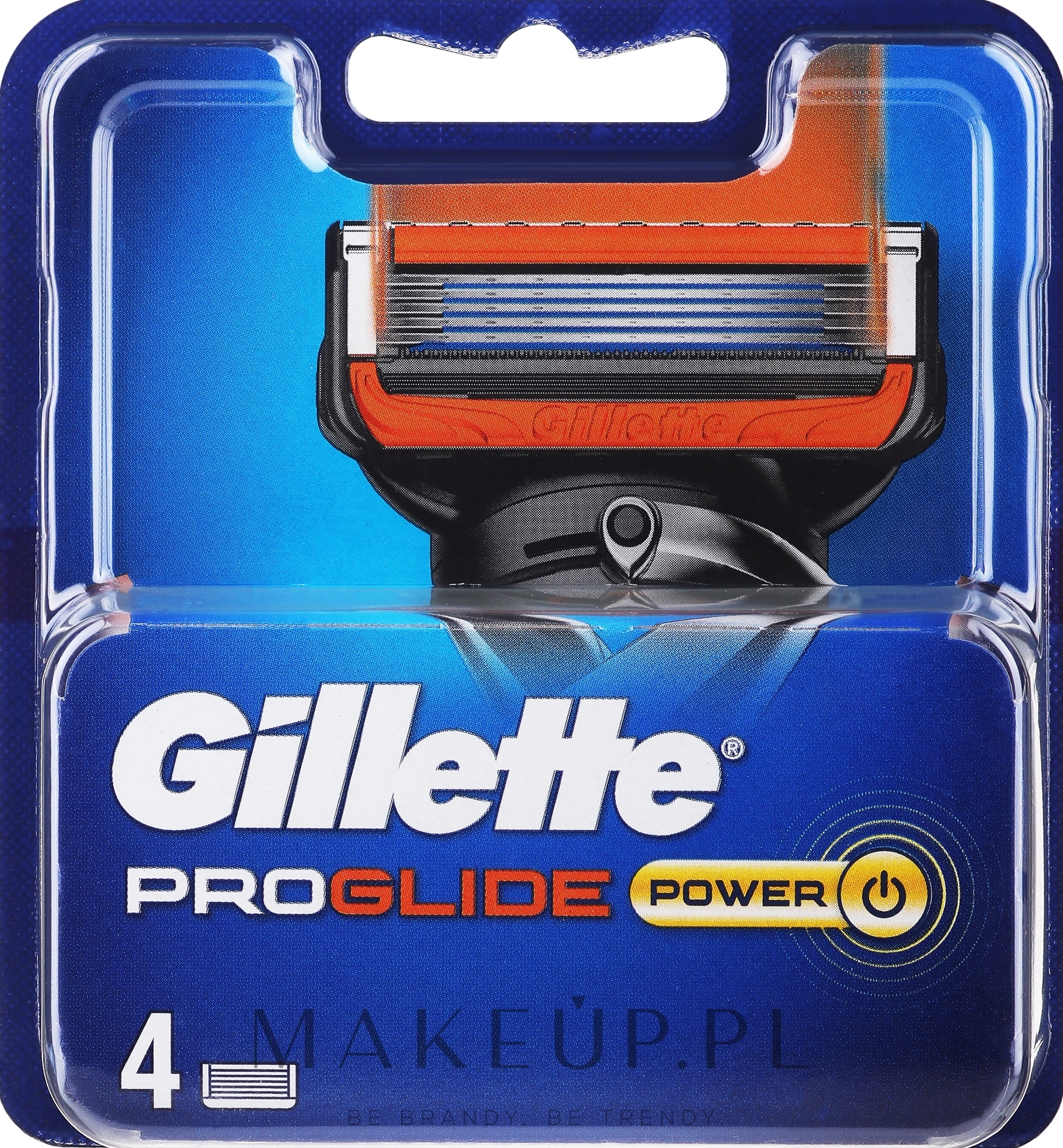 Wymienne wkłady do golenia, 4 szt. - Gillette Fusion5 ProGlide Power — Zdjęcie 4 szt.