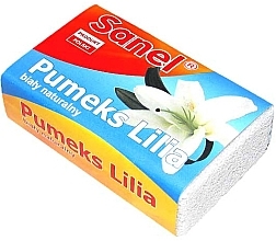 Pumeks kosmetyczny Lilia, biały - Sanel — Zdjęcie N1