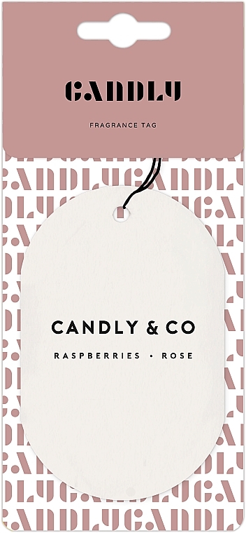 Zawieszka zapachowa - Candly & Co No.7 Raspberries Rose Fragrance Tag — Zdjęcie N1