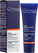 Odświeżająca emulsja tonizująca do twarzy dla mężczyzn - Qiriness Men Healthy Glow Care Instant Natural Tan Effect — Zdjęcie N1