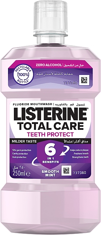 Płyn do płukania jamy ustnej 6 w 1 - Listerine Total Care Clean Mint