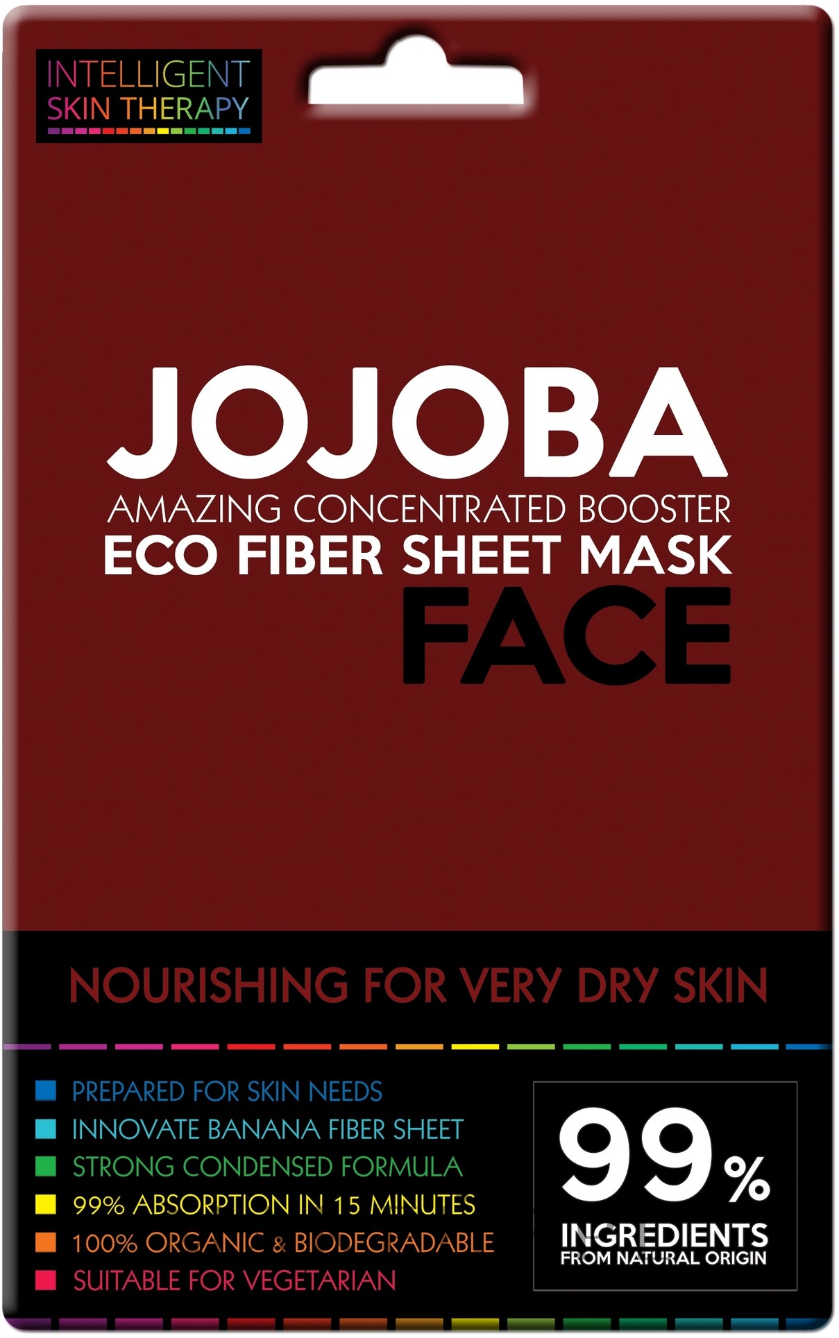 Odbudowująca maska z olejem jojoba - Beauty Face Intelligent Skin Therapy Mask — Zdjęcie 25 g