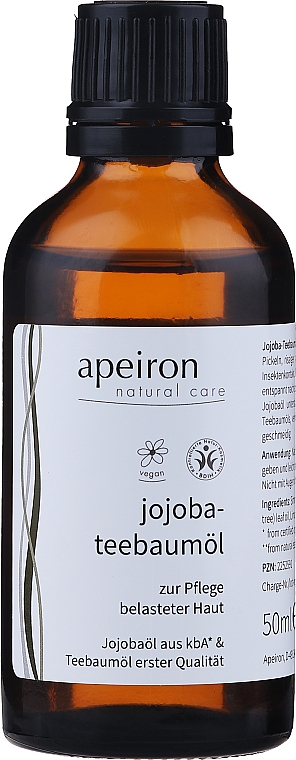 Olej jojoba i olejek z drzewa herbacianego - Apeiron	 — Zdjęcie N1