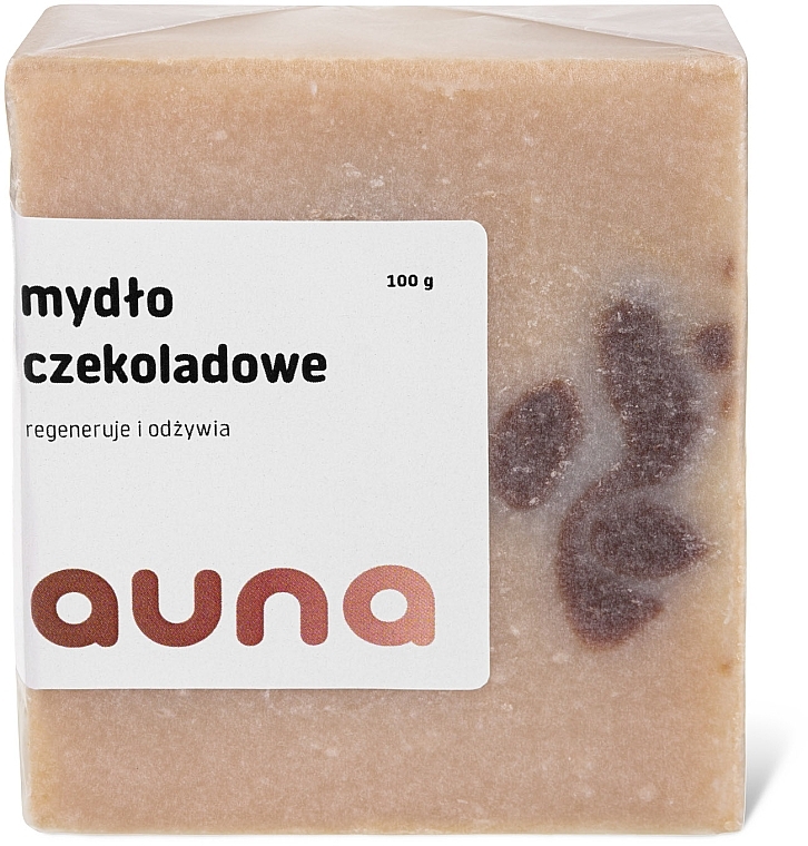 Regenerująco-odżywcze mydło czekoladowe w kostce - Auna Chocolate Soap — Zdjęcie N3