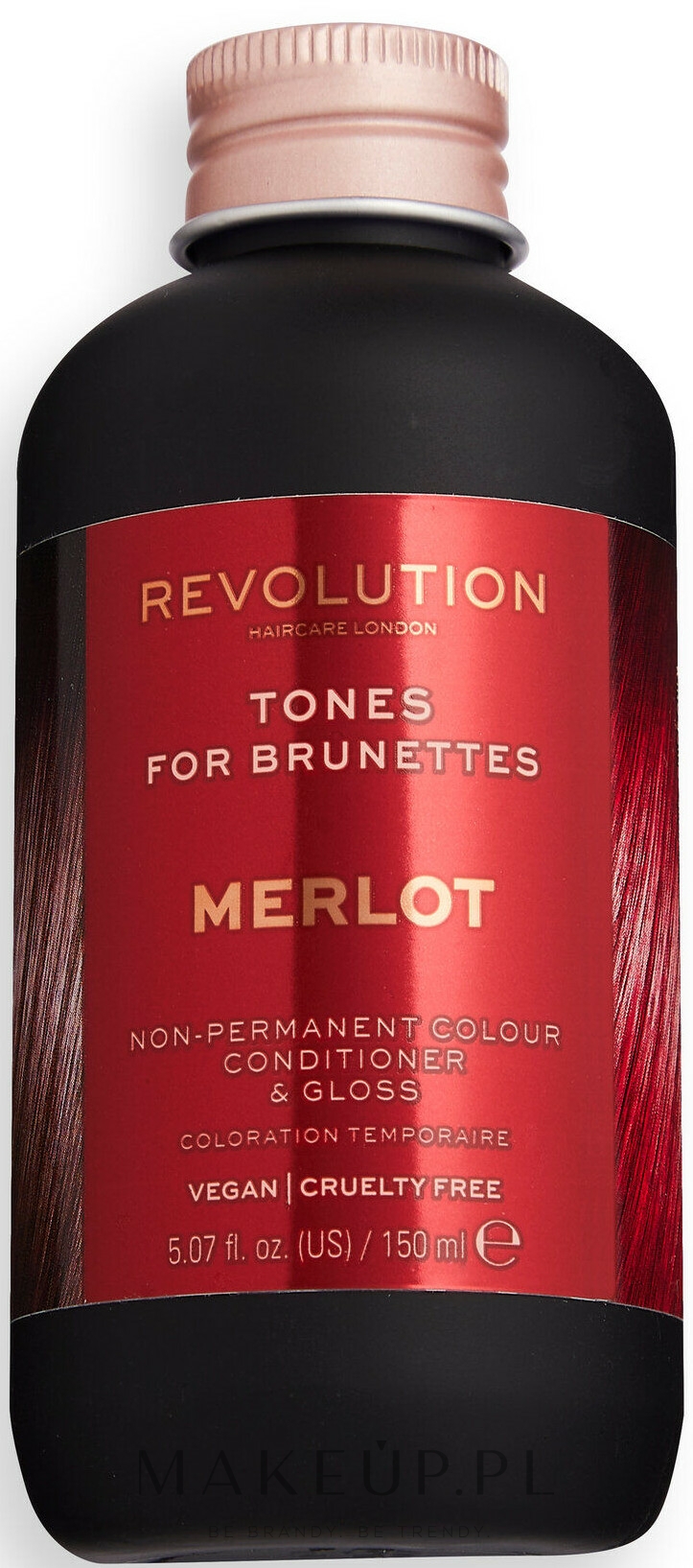Koloryzujący balsam do brązowych włosów - Makeup Revolution Tones For Brunettes — Zdjęcie Merlot