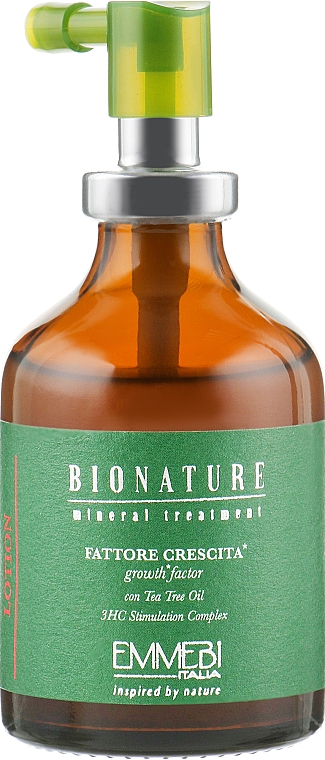 Lotion do włosów z olejkiem z drzewa herbacianego - Emmebi Italia BioNatural Mineral Treatment Growth Factor Lotion — Zdjęcie N2