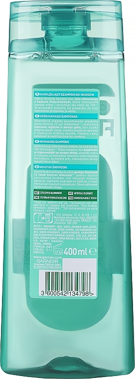 Wzmacniający szampon do włosów odwodnionych - Garnier Fructis Aloe Hydra Bomb Shampoo — Zdjęcie N4