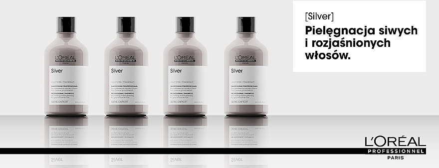 Rozjaśniający szampon do włosów siwych - L'Oreal Professionnel Serie Expert Magnesium Silver Shampoo — Zdjęcie N5