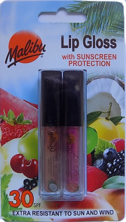 Zestaw - Malibu Lip Gloss SPF30 Set (lip/gloss/2x1.5ml) — Zdjęcie N1