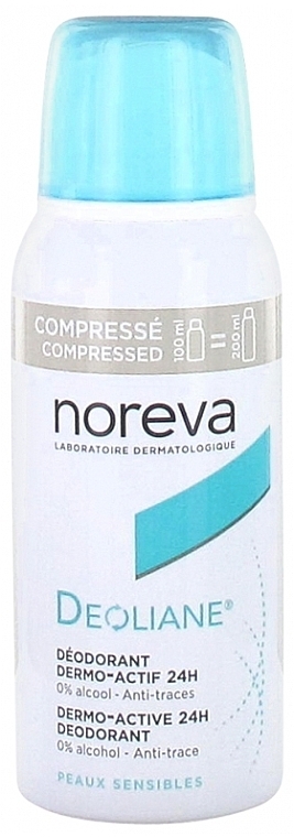 Dezodorant antyperspiracyjny przeciw śladom - Noreva Laboratoires Deoliane Compressed Dermo-Active 24H Deodorant — Zdjęcie N1