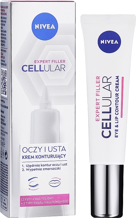 Krem do konturowania oczu i ust - NIVEA Cellular Expert Filler Eye & Lip Contour Cream — Zdjęcie N1