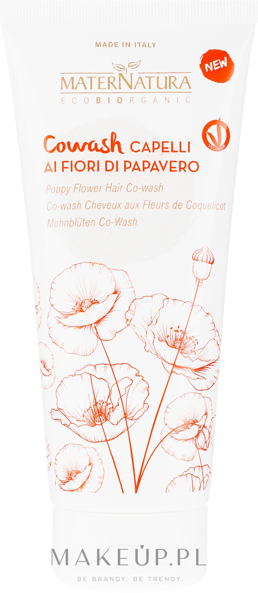 Szampon z odżywką do włosów - MaterNatura "Co-Wash" Conditioner With Poppy Flower — Zdjęcie 200 ml
