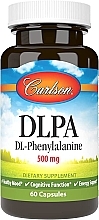 Aminokwas fenyloalanina, 500 mg - Carlson Labs DLPA DL-Phenylalanine — Zdjęcie N1