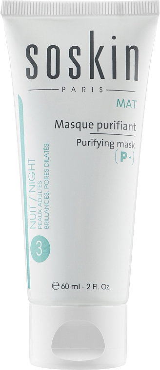 Oczyszczająca maseczka dla skóry tłustej i mieszanej - Soskin Purifying Mask — Zdjęcie N1