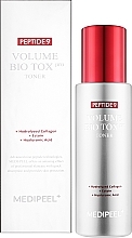 Odmładzający tonik z kompleksem peptydowym i kolagenem - MEDIPEEL Peptide 9 Volume Bio Tox Toner Pro — Zdjęcie N2