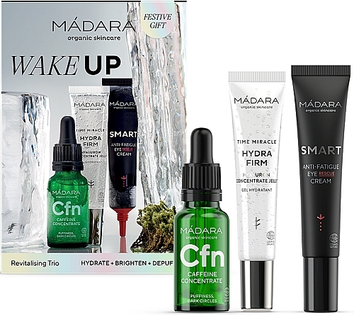 Zestaw - Madara Cosmetics Wake Up (f/conc/17.5ml + f/cr/15ml + eye/cr/15ml) — Zdjęcie N1