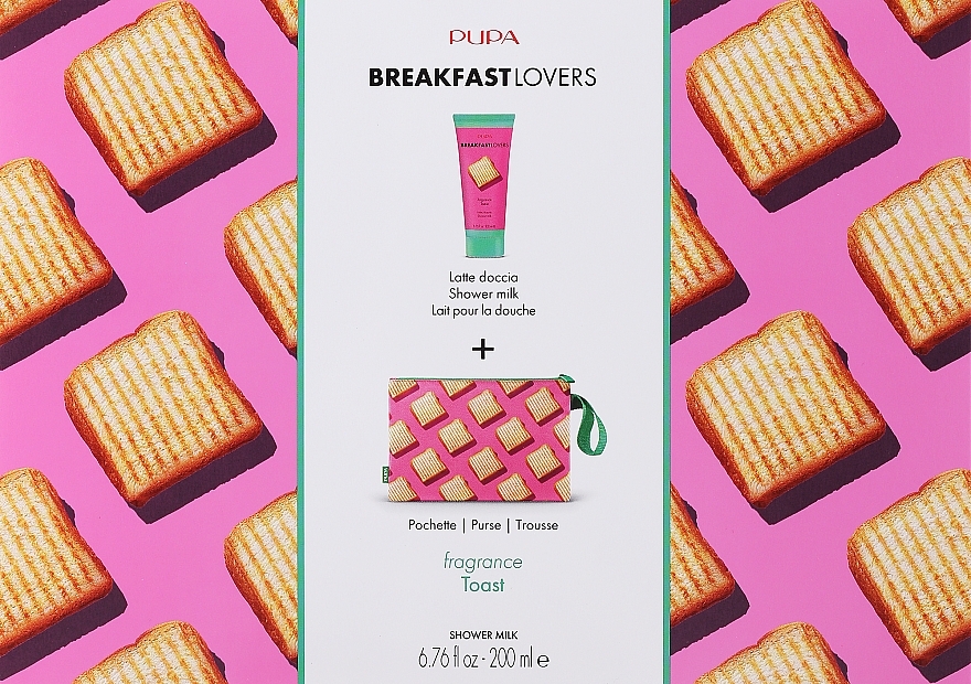 Zestaw - Pupa Breakfast Lovers Toast (sh/milk/200ml + bag) — Zdjęcie N1